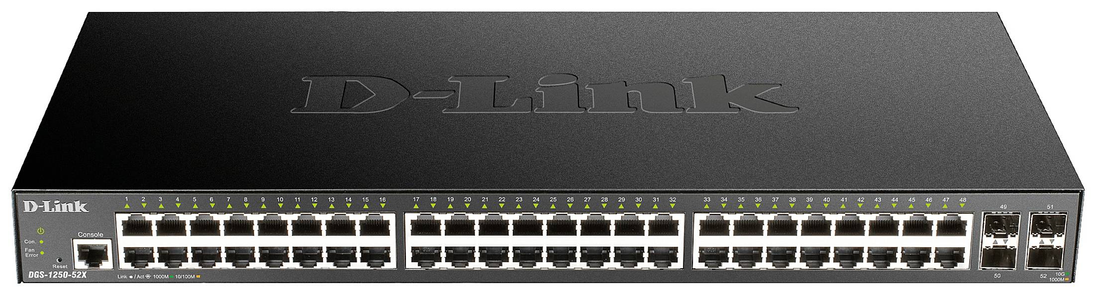 D-Link DGS-1250-52X DGS-1250-52X Netwerk switch 52 poorten 1 GBit/s