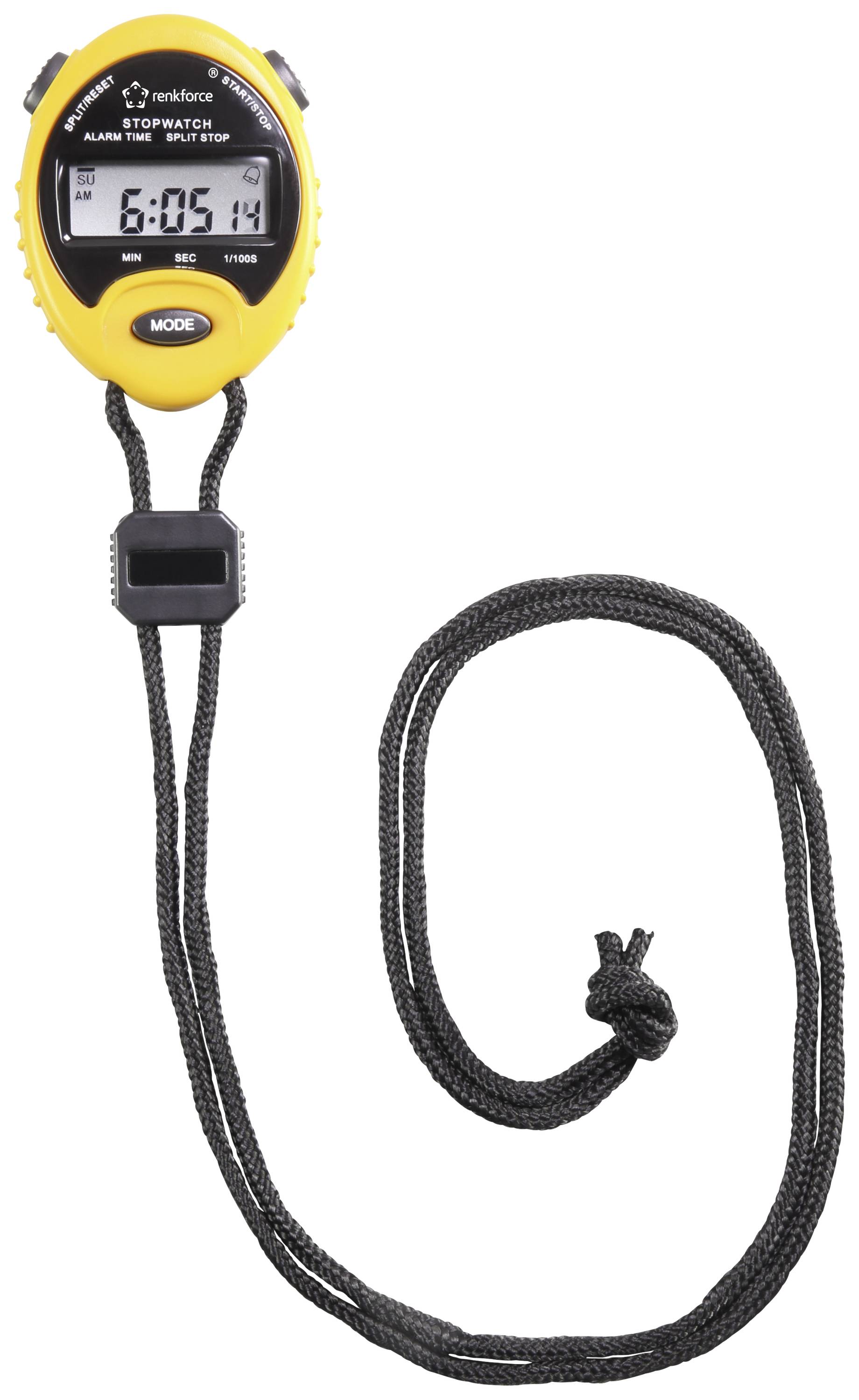 Renkforce RF-SW-140 Digitale stopwatch Geel, Zwart-1