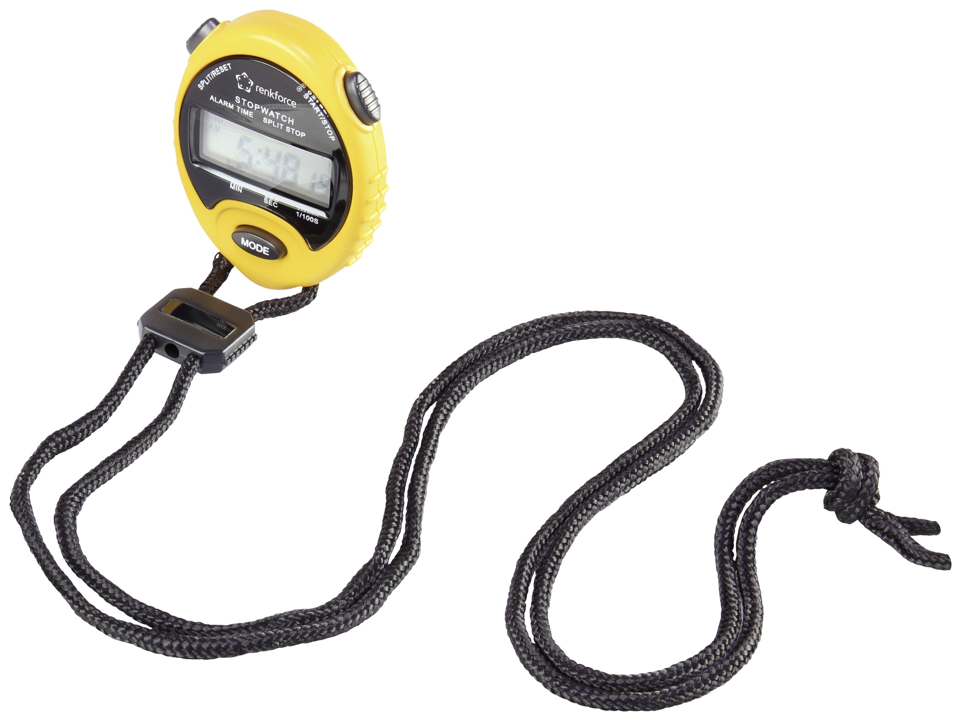 Renkforce RF-SW-140 Digitale stopwatch Geel, Zwart-2
