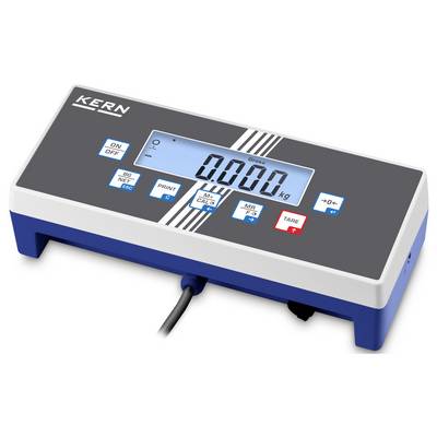 Elektronische weegschaal met digitaal display, toont '0,000 kg'. Toetsen voor Aan/Uit, Printen, Tarra en andere instellingen.