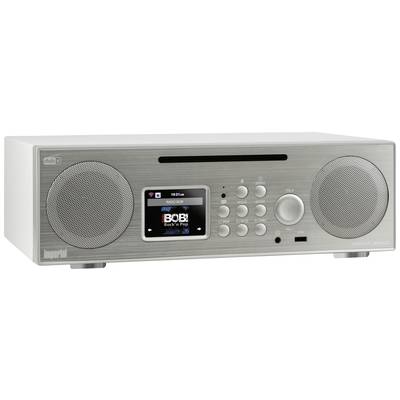 Imperial DABMAN i450 CD Keukenradio DAB+, Internet, VHF (FM) CD, USB, Bluetooth Spotify Zilver, Wit
