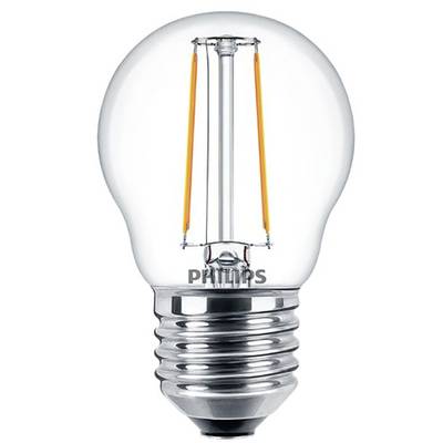 Philips Lighting 34776200 LED-lamp Energielabel E (A - G) E27 Kogel 2 W = 25 W Warmwit (Ø x l) 45 mm x 78 mm  1 stuk(s)