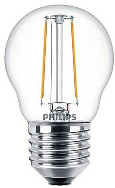 Philips LED 34776200 LED-lamp Energielabel E (A - G) E27 Kogel 2 W = 25 W Warmwit (Ø x h) 45 mm x 78 mm Filament / Retro-LED 1 stuk(s)