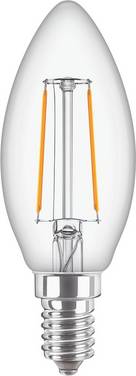 Philips LED 37757800 LED-lamp Energielabel E (A - G) E14 Kaars 2 W = 25 W Warmwit (Ø x h) 35 mm x 97 mm Niet dimbaar 1 stuk(s)
