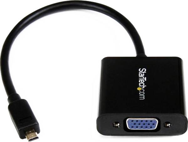 StarTech.com Micro HDMI® naar VGA Adapter Converter voor Smartphones / Ultrabook / Tablet - 1920x1200 - Zwart
