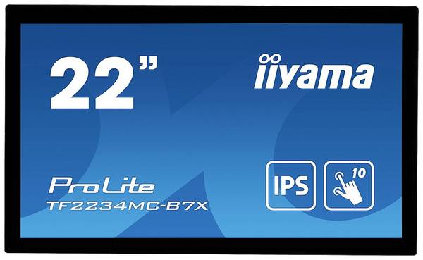 Iiyama ProLite TF2234MC-B7X LCD-monitor  Energielabel F (A - G) 54.6 cm (21.5 inch) 1920 x 1080 Pixel 16:9 8 ms HDMI, DisplayPort, VGA, USB IPS LCD