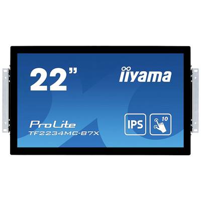 22-inch iiyama ProLite Monitor, model TF2234MC-B7X, met IPS-technologie en multi-touch-functionaliteit.