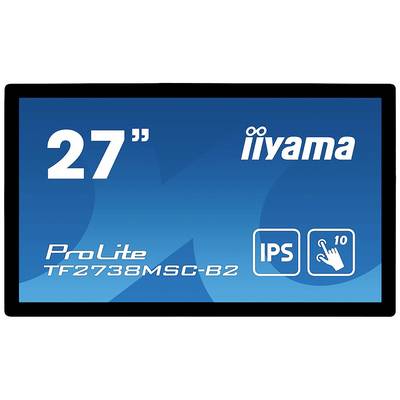 '27"-Monitor, iiyama ProLite TF2738MSC-B2, IPS-Display, Touchscreen met 10-punts multi-touch.'