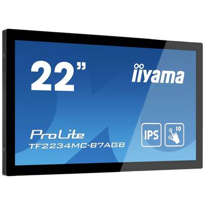 22-inch breedbeeldscherm met opschrift 'ProLite TF2234MC-B7AGB', IPS-technologie en 10-punts touchondersteuning.