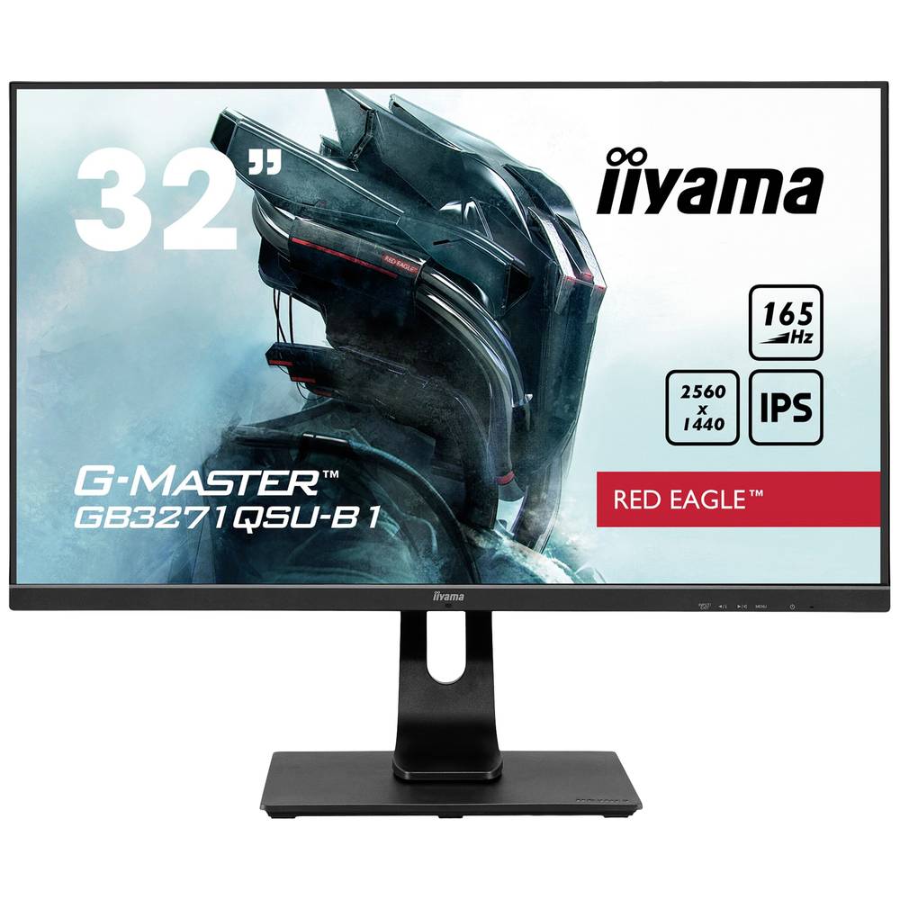 Image of Iiyama G-MASTER Red Eagle GB3271QSU-B1 Monitor da gioco 80 cm (31.5 pollici) ERP F (A - G) 2560 x 1440 Pixel Full HD 1 ms HDMI ™, DisplayPort, USB 3.0, Cuffie