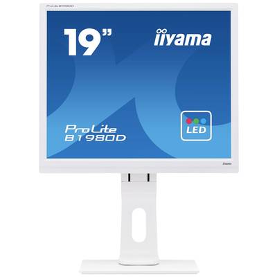 Iiyama ProLite B1980D-W1 LED-monitor  Energielabel E (A - G) 48.3 cm (19 inch) 1280 x 1024 Pixel 5:4 5 ms VGA, DVI TN LE