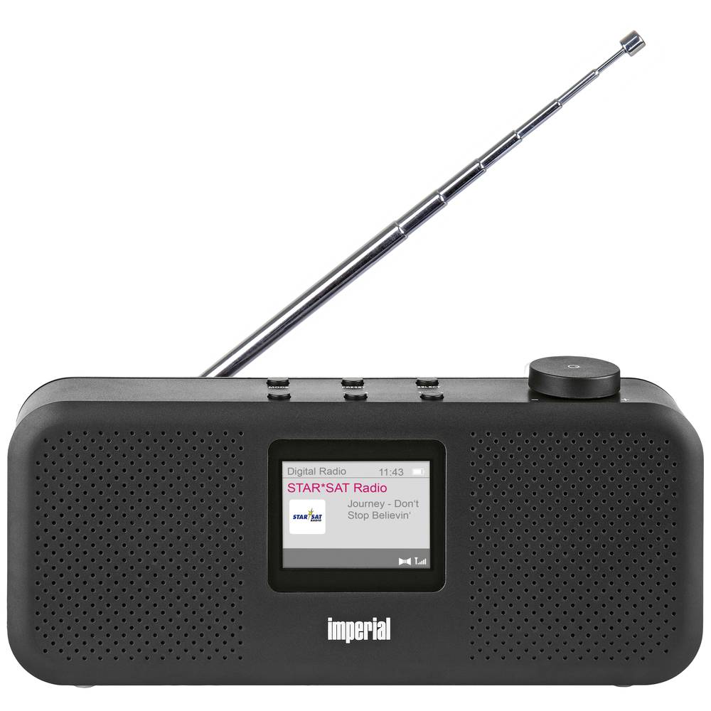 Imperial Dabman 16 zwart DAB+ stereo radio, FM, alarm, sleeptimer