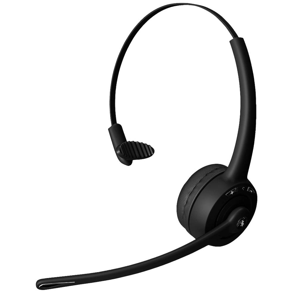 Monacor TALKSAFE-HS In Ear headset Bluetooth Zwart