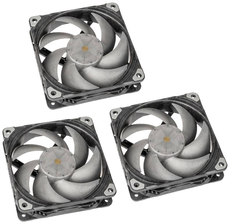 Phanteks PH-F120T30_BG_3P PC-ventilator Zwart (b x h x d) 120 x 120 x 30 mm