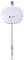 Witte, ronde kabeloproller van TOOLCRAFT met wandbevestiging en kabelstop.