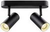 SLV 1002973 NOBLO LED-plafondlamp LED vast ingebouwd 16 W Zwart