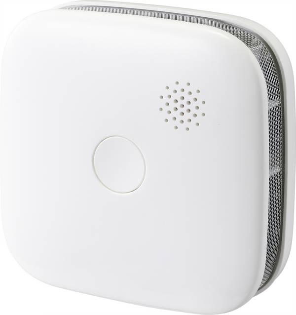 Sygonix SY-5040174 Draadloze rookmelder  Incl. batterij (5 jaar), Koppelbaar werkt op batterijen (b x h x d) 76 x 76 x 29 mm