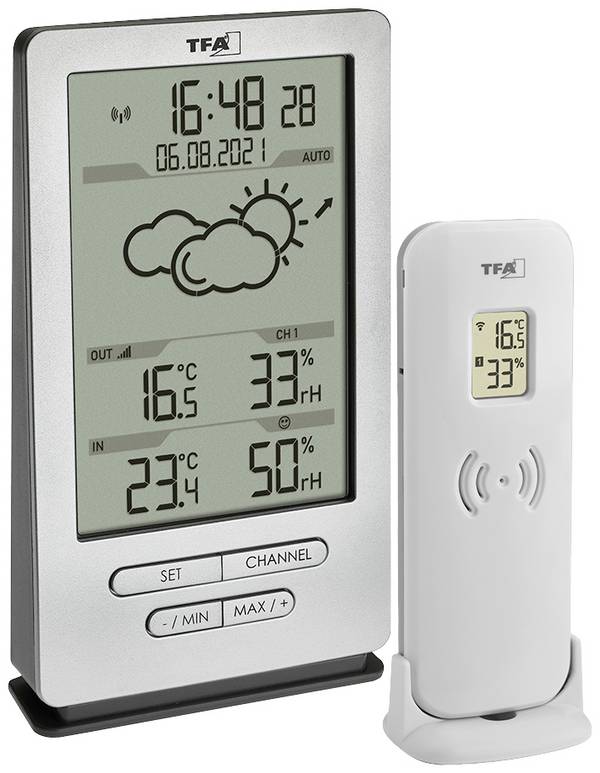 TFA Dostmann XENA 35.1162.54 Draadloos weerstation Verwachting voor 12 tot 24 uur Aantal sensoren max.: 3