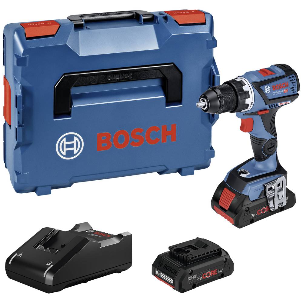 Bosch Professional GSR 18V-60 0.601.9G1.10C Accu-schroefboormachine 18 V Li-ion Brushless, Incl. 2 accus, Incl. lader, Incl. koffer