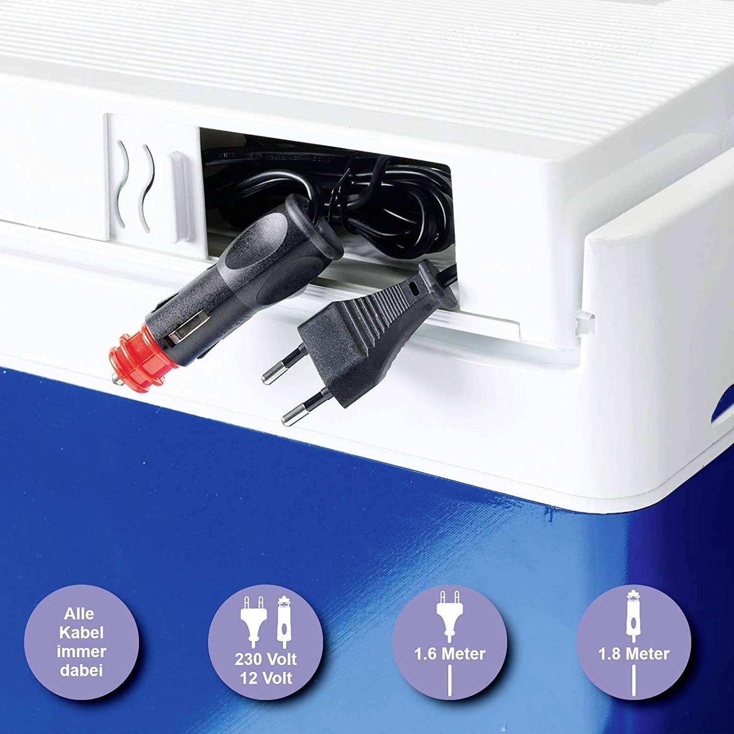 ZORN Z32 12/230V Koelbox Energielabel: E (A - G) Thermo-elektrisch 230 V, 12 V Blauw-wit 30 l tot 18°C onder de omgeving-1