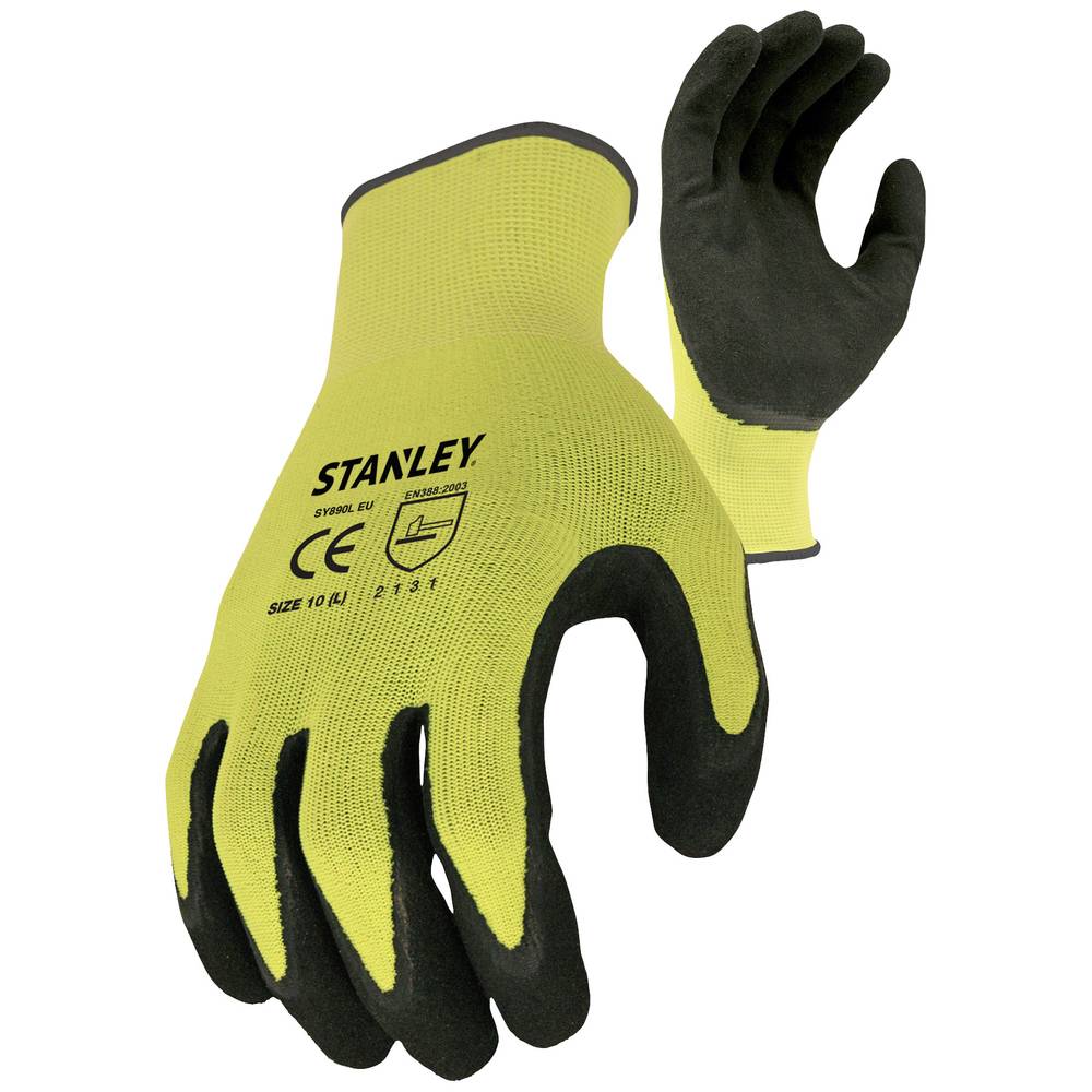 Stanley by Black & Decker Stanley Sandy Foam Gripper Size 10 SY890L EU Werkhandschoen Maat (handscho