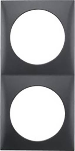 Berker - 918262515 - Integro Flow Frame, 2-Gang Anthracite Mat