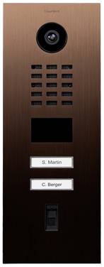 DoorBird D2102FV  Buitenunit voor Video-deurintercom via WiFi LAN  RVS V2A (geborsteld), Bronslook