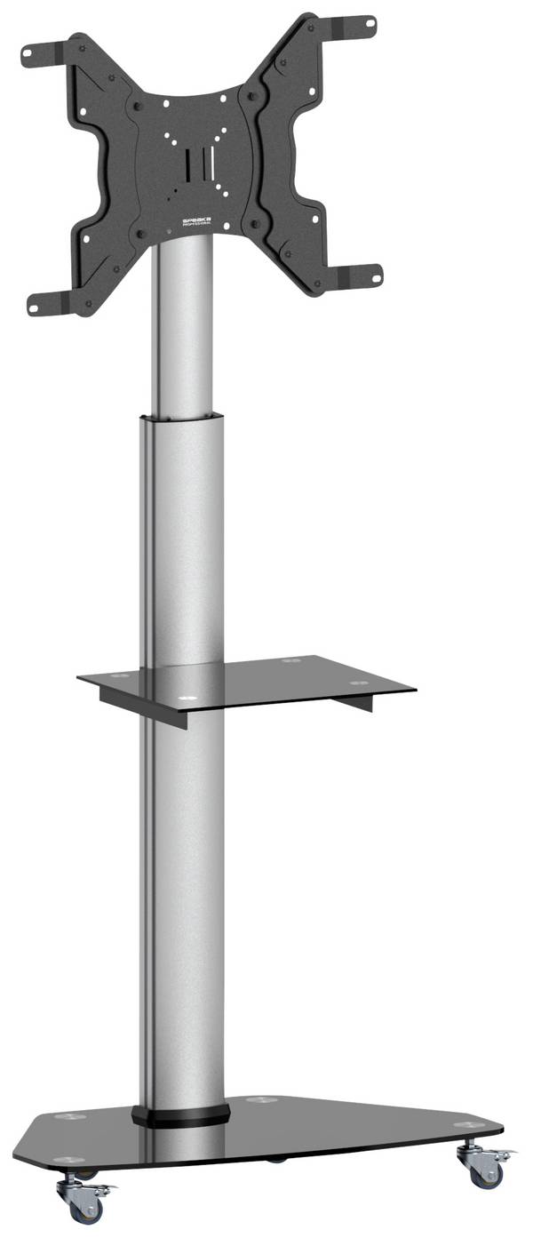 SpeaKa Professional SP-TVC-500 TV-wagen 94,0 cm (37") - 203,2 cm (80") Vloerstandaard, In hoogte verstelbaar, Kantelbaar