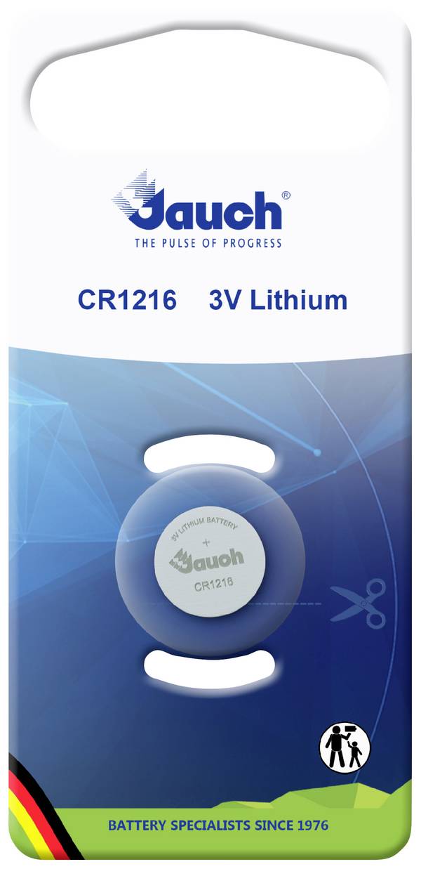Jauch Quartz Knoopcel CR1216 3 V 1 stuk(s) 30 mAh Lithium