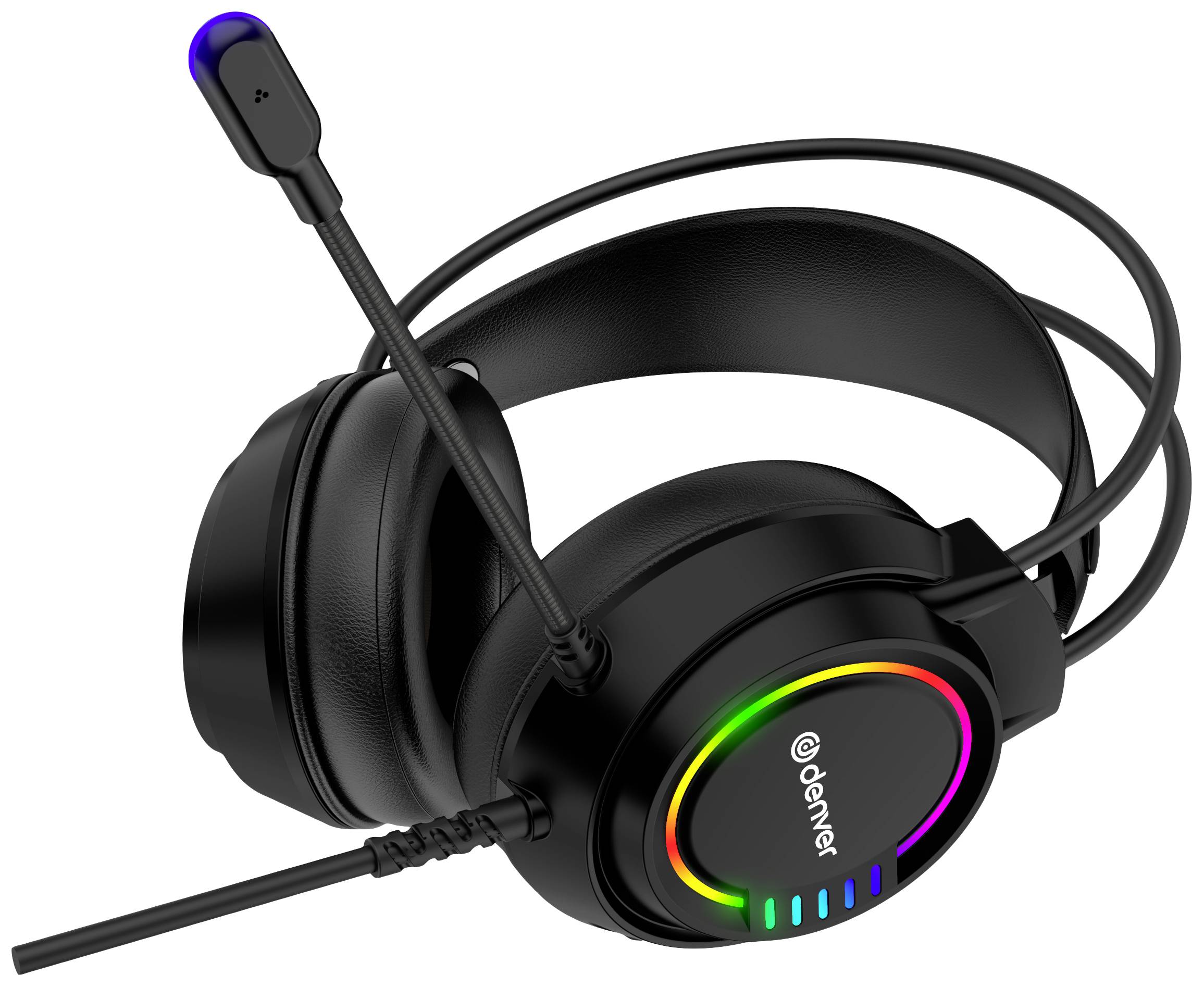 Denver GHS-130 Over Ear headset Kabel Stereo Zwart Gamen-1