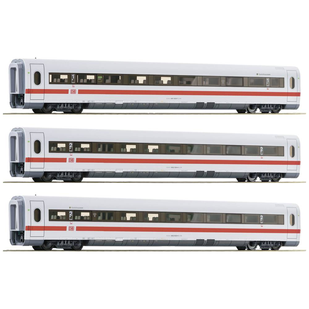 Roco 74029 Spoor H0 3 st. Set Tussenrijtuig ICE 1 van de DB AG, tijdperk VI