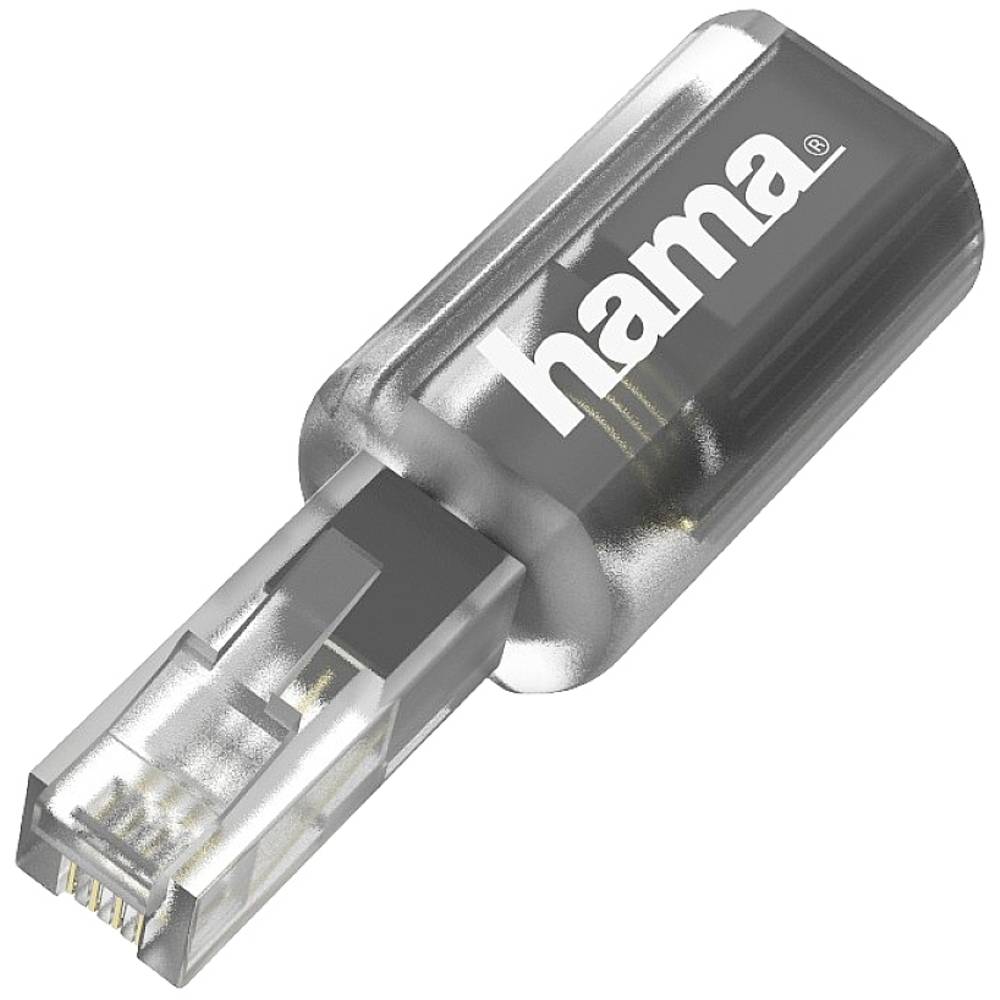 Hama Telefoon (analoog) Adapter Zwart (transparant)