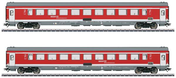 Märklin 42989 H0 set van 2 personenrijtuigen van de München-Nürnberg Express van de DB-AG