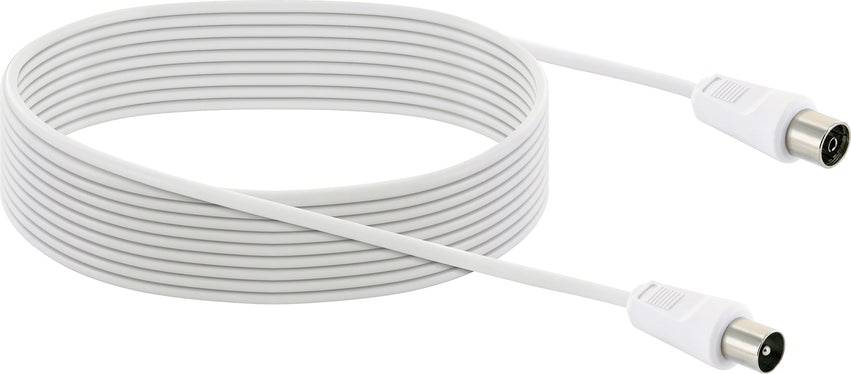 Schwaiger Antenne, Satelliet Aansluitkabel [1x IEC-stekker - 1x IEC-bus] 7.5 m Wit-2