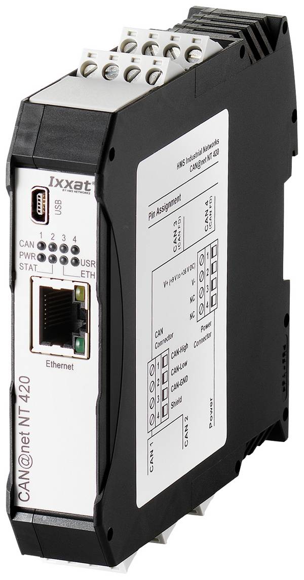 Ixxat 1.01.0332.42000 CAN@net NT 420 CAN omzetter CAN Bus, Ethernet, USB    24 V/DC 1 stuk(s)