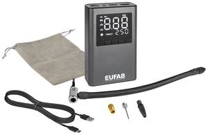 Conrad Eufab 21083 Compressor 8 bar Met werklamp, Opbergbox/tas, Digitaal display aanbieding