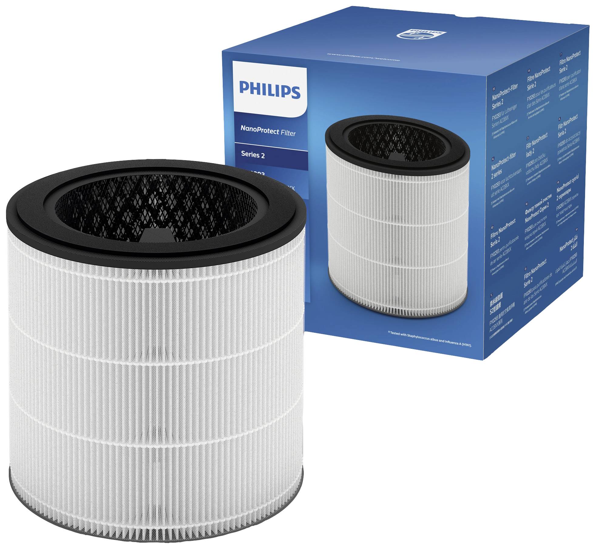 Philips FY0293/30 Kombifilter NanoProtect HEPA Filter und Aktivkohlefilter für AC830/10 (FY0293/30)