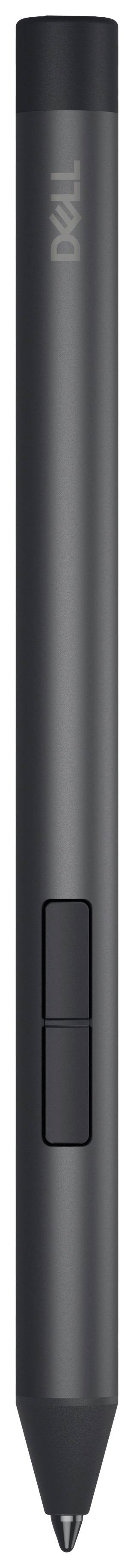 Digitale pen in het zwart met twee knoppen en een punt, geschikt voor grafische tablets of digitaal tekenen.