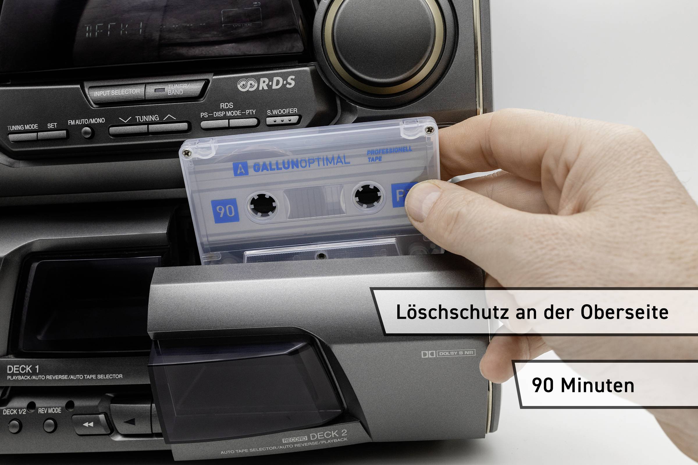 GALLUNOPTIMAL PT-90 Cassettebandje 90 min. Set van 5 stuks-6