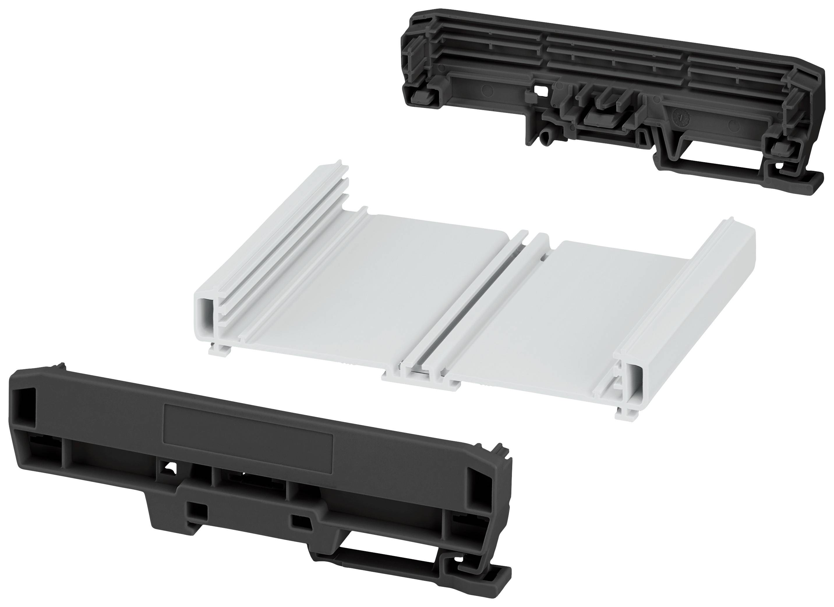 Phoenix Contact UM-PRO-KIT-B122-L100-7035 1310984 Profielbehuizing 103.8 x 142.3 x 39.45 PA Grijs-wit (RAL 7035), Zwart (RAL 9005) 1 stuk(s)