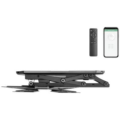 Een gemotoriseerd, verstelbaar platform met afstandsbediening en smartphone-app voor positionering, ideaal voor presentaties.