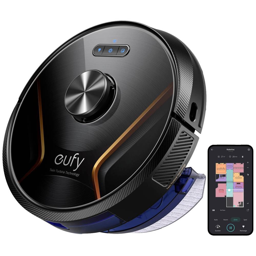 eufy RoboVac X8 Robotstofzuiger Zwart Compatibel met Amazon Alexa, Compatibel met Google Home, Spraakgestuurd