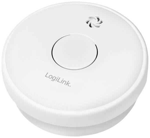 LogiLink Rauch- / Brandschutzmelder Rookmelder werkt op batterijen (Ø x h) 100 mm x 34.5 mm