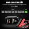 Oplader voor verschillende batterijtypen tot 26Ah. Toont compatibele batterijtypen: Nat, Gel, MF, AGM, CA, VRLA, EFB, LiFePO4.