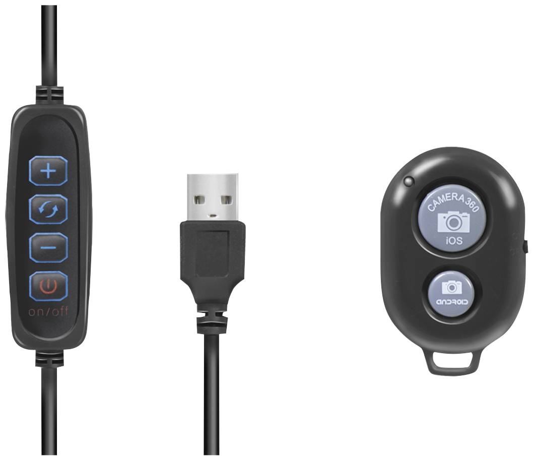 Logilink smartphone ringlamp statief met afstandsbediening, DM 25cm-4