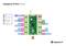 'Raspberry Pi Pico Pinbezetting': Kleurgecodeerd diagram toont de pinindeling met aansluitingen voor voeding, GPIO-pinnen en hun functies.