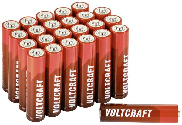 VOLTCRAFT Industrial LR03 AAA batterij (potlood) Alkaline 1350 mAh 1.5 V 24 stuk(s)