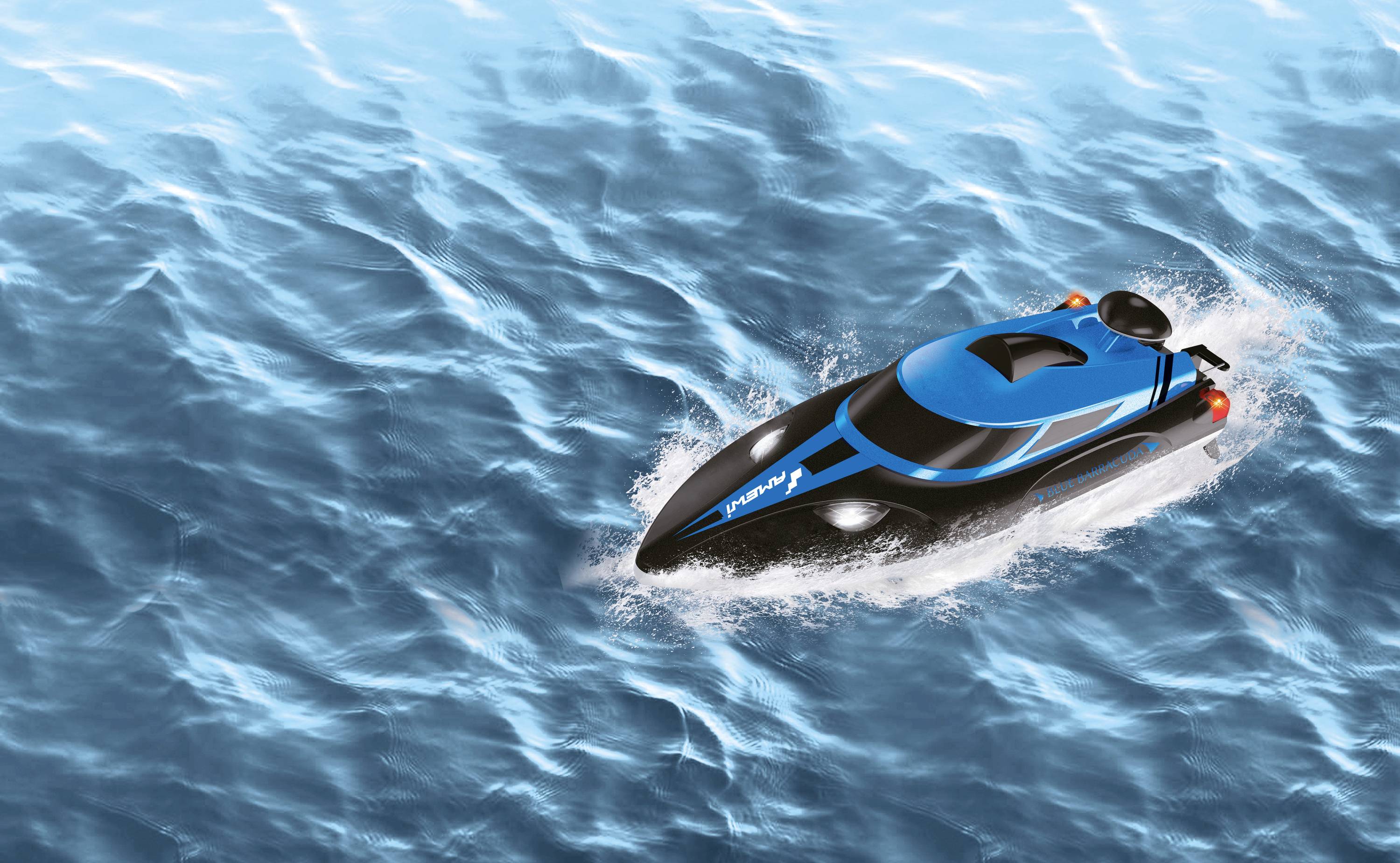 Amewi Blue Barracuda V2 RC boot voor beginners RTR 355 mm-6