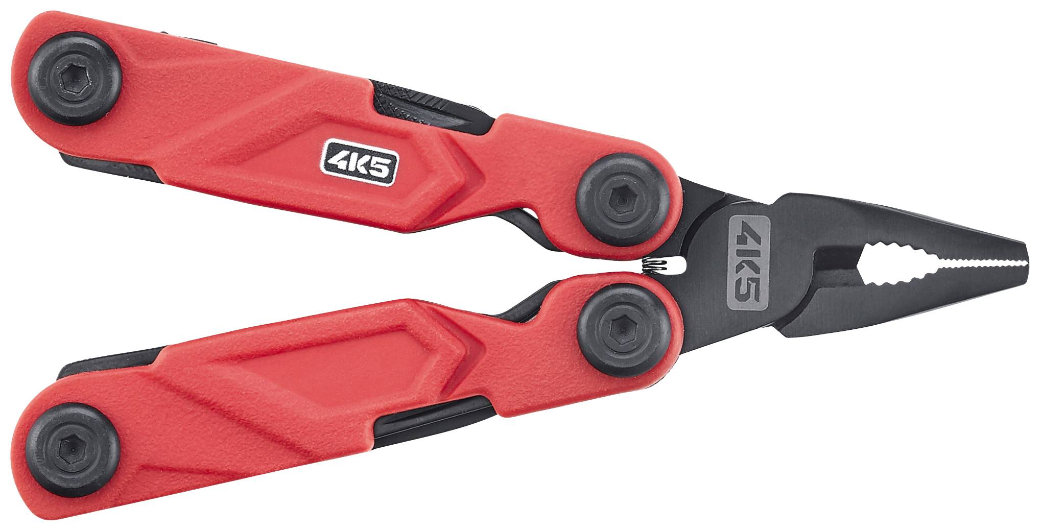 4K5 Tools MT 401 MultiTool Small 600.401A Multitool Met holster Rood, Zwart