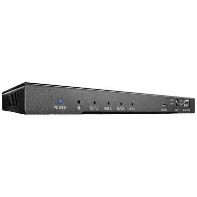 LINDY 38231 4 poorten HDMI-splitter 4096 x 2160 Pixel Zwart-0